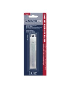 AccuTec Pro 18mm 8-Point Snap Off Replacement Blade, 10 Pack