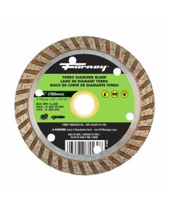 Forney Industries Diamond Cut-Off Blade, Turbo, 4 in