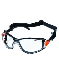 SRWS71912 image(0) - Sellstrom - Safety Glasses - XPS502  Series - Indoor/Outdoor Lens -Black/Orange Frame -  AF/HC - Sealed