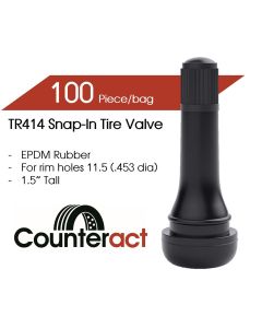 COUT14C image(0) - TR414 Counteract Tire Valve 48.5mm (100pk)