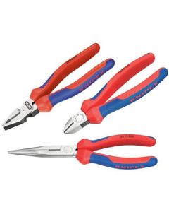 KNP002011 image(0) - KNIPEX Combo Long Nose Plier Set 3pc