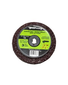 Forney Industries Resin Fibre Sanding Disc, Aluminum Oxide, 4-1/2 in x 7/8 in Arbor, 16 Grit
