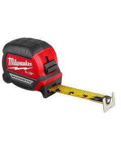 MLW48-22-0326 image(1) - Milwaukee Tool 8m/26ft Compact Wide Blade Magnetic Tape Measure