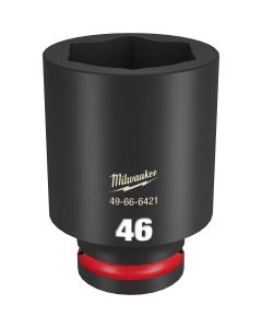 MLW49-66-6421 image(0) - Milwaukee Tool SHOCKWAVE Impact Duty  3/4"Drive 46MM Deep 6 Point Socket