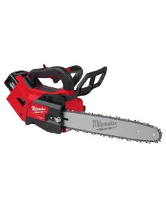 MLW2826-22T image(0) - Milwaukee Tool M18 FUEL 14" Top Handle Chainsaw 2 Battery Kit