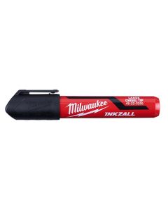MLW48-22-3255 image(1) - Milwaukee Tool INKZALL (12) Large Chisel Tip Black Marker