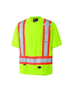 SRWV1051160U-S image(0) - Pioneer Pioneer - Birdseye Safety T-Shirt - Hi-Viz Yellow/Green - Size Small