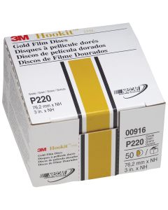 MMM916 image(0) - 3M GOLD FILM DISCS HOOKIT P200 3IN 50PK