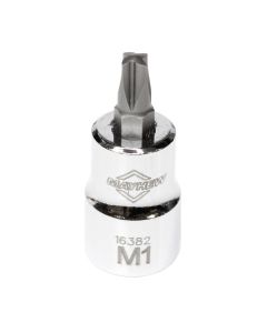 MAY16382 image(0) - Mayhew Mayhew No. 1 Mortorq&reg; Short Insert Socket Bit, 3/8-Inch Drive