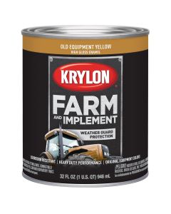 DUP2042 image(0) - Krylon FARM  PAINTS; OLD  CAT YELLOW; 32 OZ. QUART;