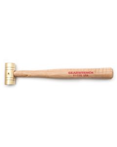 16 OZ. BRASS HAMMER WITH HICKORY HANDLE