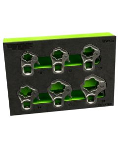 VIMRFW100 image(0) - 6 PC. 3/8'' DR. RATCHETING FLARE NUT WRENCH SET