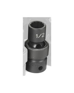 GRE1116U image(0) - Grey Pneumatic SOC 1/2 3/8D IMP UNIV 12PT BLK