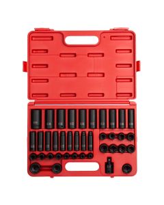 SUN2669 image(0) - Sunex 1/2" Drive 39 Piece Metric Deep Impact Socket Set