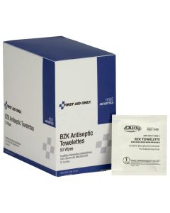 First Aid Only BZK Antiseptic Wipes 50/box