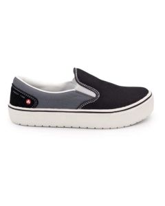 FSIAW7003-10D image(0) - AIRWALK AIRWALK - VENICE - Men's Canvas Slip On - CT|EH|SF|SR - Black / Castle Rock - Size: 10 - D - (Regular)