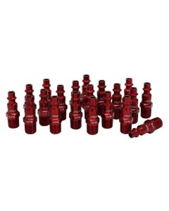 MIL727MC-20 image(0) - Milton Industries ColorFit Plugs, M-style Red, 1/4" NPT Male