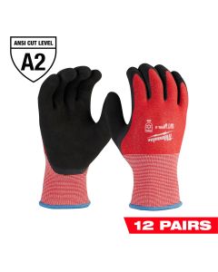 Milwaukee Tool 12-Pack Cut Level 2 Winter Dipped Gloves - M