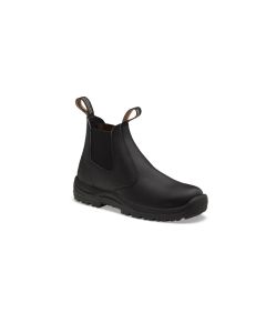 Soft Toe Elastic Side Slip-on Boot, Water Resistant, Kick Guard, Black, AU size 8.5, US size 9.5