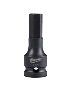 MLW49-66-5144 image(0) - Milwaukee Tool 1/2" SHOCKWAVE Lineman's Impact 1/2" Drive Hex Bit Socket