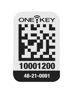 MLW48-21-0001 image(0) - ONE-KEY Asset ID Tag &hyphen; Sm. Plastic Surface