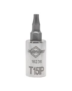 MAY16236 image(0) - Mayhew Mayhew T15IP Torx Plus&reg; Short Insert Socket Bit, 1/4-Inch Drive