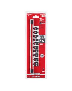 MLW49-66-7000 image(1) - Milwaukee Tool 10PC SHOCKWAVE Impact Duty  SAE Standard 6 Point Socket Set