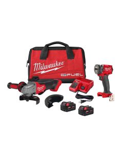 MLW2991-22 image(0) - Milwaukee Tool M18 FUEL Compact Impact Wrench and Grinder 2-Tool Combo Kit