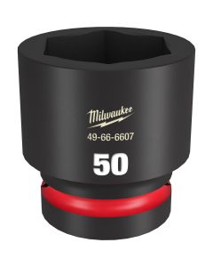 Milwaukee Tool SHOCKWAVE Impact Duty  1"Drive 50MM Standard 6 Point Socket