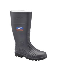 BLU028-013 image(0) - Blundstone Steel Toe Gumboots-Waterproof, Metarsal Guard, Puncture Resistant Midsole, Grey, AU size 13, US size 14