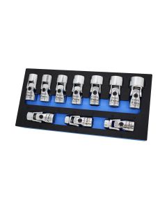 AST74310 image(0) - Astro Pneumatic 10pc 3/8" Drive Flex Socket Set - 6 Point - Metric