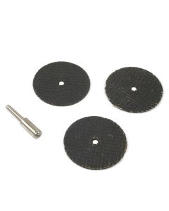 FOR60214 image(0) - Forney Industries Cut-Off Wheel Kit, 1-1/2 in with 1/8 in Mandrel, 4-Piece