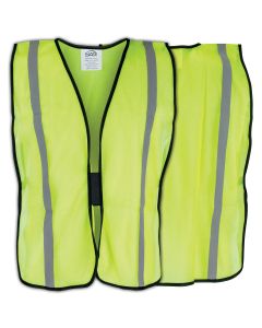 SAS6823 image(1) - SAS Safety Basic Yellow Safety Vest w/ Reflective Tape