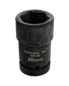 WLMW83038 image(0) - Wilmar Corp. / Performance Tool 1" DR Budd Wheel Socket 38MM