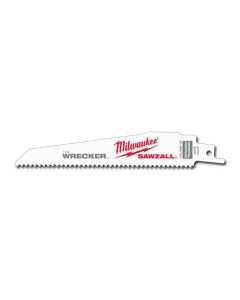 MLW48-00-5701 image(0) - Milwaukee Tool The WRECKER Multi-Material SAWZALL Blade 6" 7/11TPI 5pk