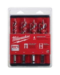 MLW48-13-4000 image(0) - Milwaukee Tool Spur Auger Bit 6-1/2" Set - 4PC