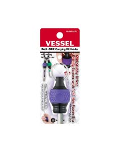 Vessel Tools BALL GRIP Carrying Bit Holder (Purple) No.QB-22VU