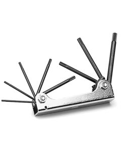 Wilmar Corp. / Performance Tool 8 Pc Folding Star Bit Set ChrV