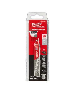 MLW48-00-8501 image(0) - Milwaukee Tool 6" 8 TPI The TORCH with Carbide Teeth 25PK