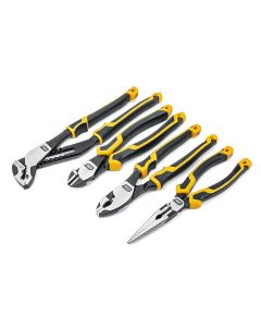 KDT82203C-06 image(0) - Gearwrench 4 Pc. PITBULL Dual Material Mixed Plier Set