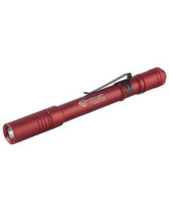 STL66136 image(1) - Streamlight Stylus Pro USB Bright Rechargeable LED Penlight - Red: Rechargeable battery, 120V AC Charge cord, Pocket clip, Nylon holster