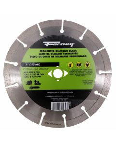FOR71565 image(0) - Forney Industries Diamond Cut-Off Blade, Segmented, 7 in
