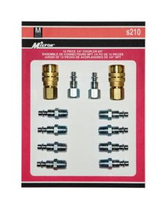 MILS210 image(0) - Milton Industries 12 Piece M-Style Coupler Kit