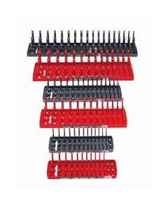 HNE92013 image(0) - 6 Piece 3 Row Socket Tray Set - Red/Grey