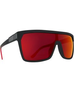 Flynn Sunglasses, Soft Matte Black Red F
