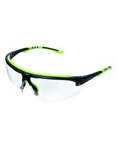 SRWS72000 image(0) - Sellstrom - Safety Glasses - XP410 Series - Clear Lens - Black/Green Frame -  AF/HC