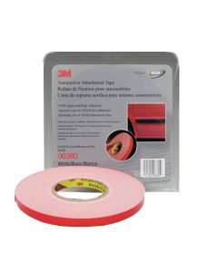 MMM6380 image(0) - 3M FOAM DOUBLE SIDED TAPE 1/2 X 20YD (WHITE)