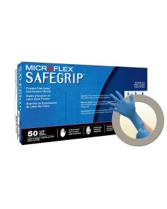 MFXSG375M-CASE image(0) - Microflex SAFEGRIP EC SG-375 LATEX GLOVES M