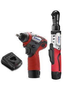 ACDARW12103-K1 image(0) - ACDelco ARW12103-K1 G12 Series 12V Cordless Li-ion 3/8"? Brushless Rachet Wrench & Impact Wrench Combo Tool Kit with 2 Batteries