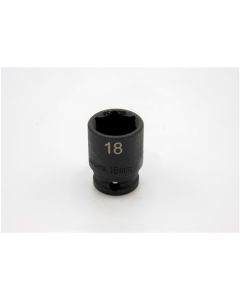 VIMIMPM618 image(0) - VIM 18MM X 3/8'' DR. CR-MO IMPACT SOCKET - SHALLOW